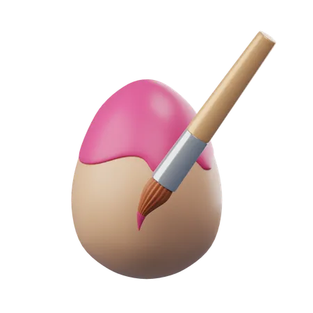 Easter Egg Painting  3D Icon