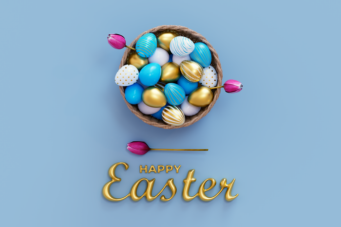 Easter eggs  3D Icon
