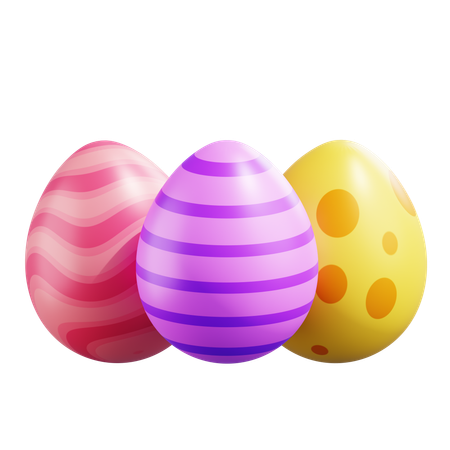 Easter Eggs  3D Icon