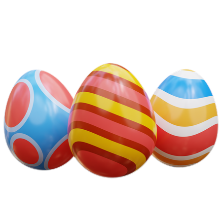 Easter Eggs  3D Icon