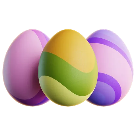 Easter Eggs  3D Icon