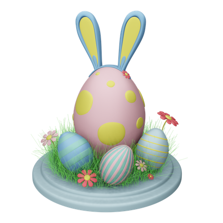 Easter Eggs  3D Icon