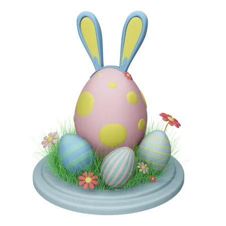 Easter Eggs  3D Icon