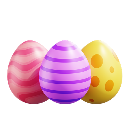 Easter Eggs  3D Icon