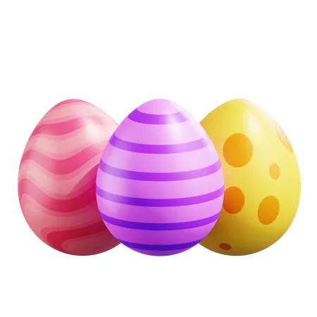 Easter Eggs  3D Icon