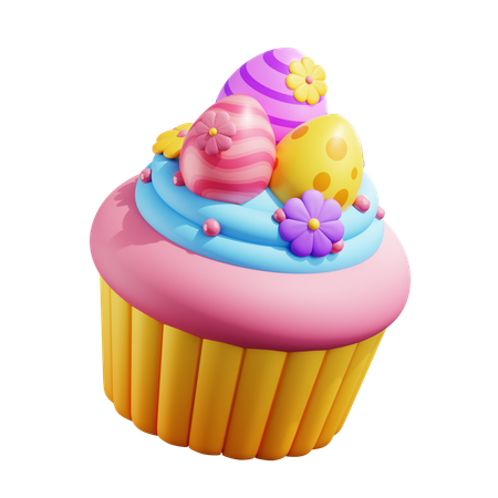 Easter Eggs Basket  3D Icon