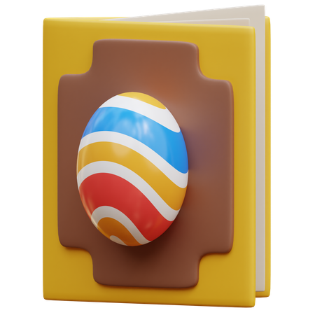 Easter Eggs Card Invitation  3D Icon