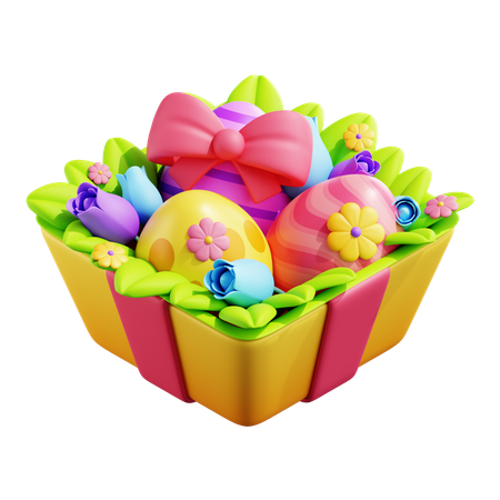 Easter Eggs Gift  3D Icon