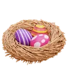 Easter Eggs On Bird Nest