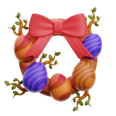 イースターエッグリース  3D Icon