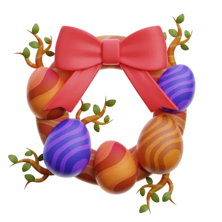 イースターエッグリース  3D Icon