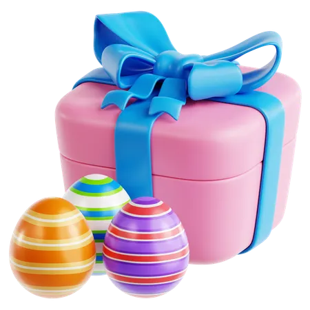 Easter Gift Box  3D Icon