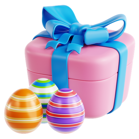 Easter Gift Box  3D Icon