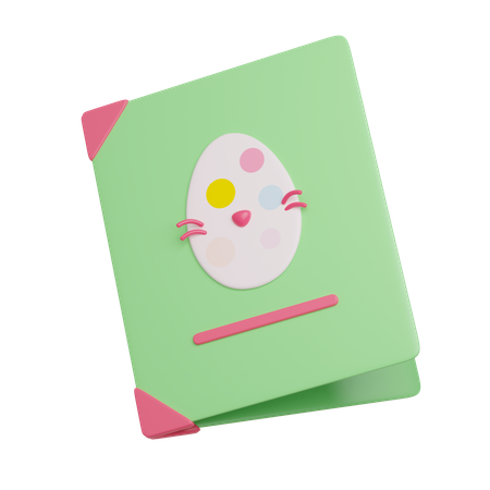 Easter Greeting Card  3D Icon