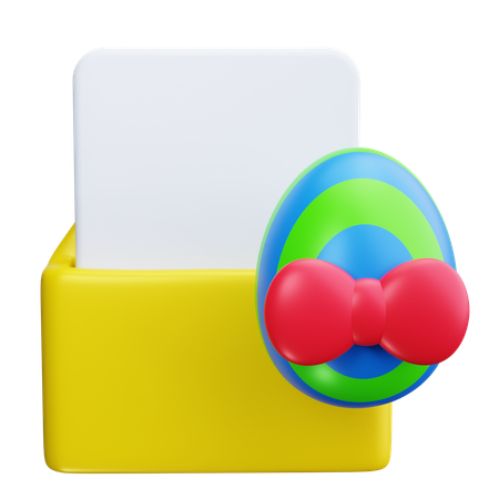 Easter Greeting Card  3D Icon