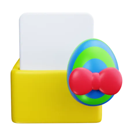 Easter Greeting Card  3D Icon