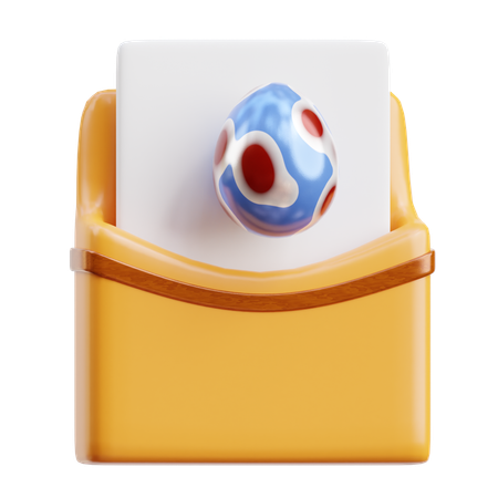 Easter invitation  3D Icon