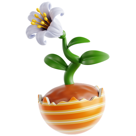 Easter Lily  3D Icon