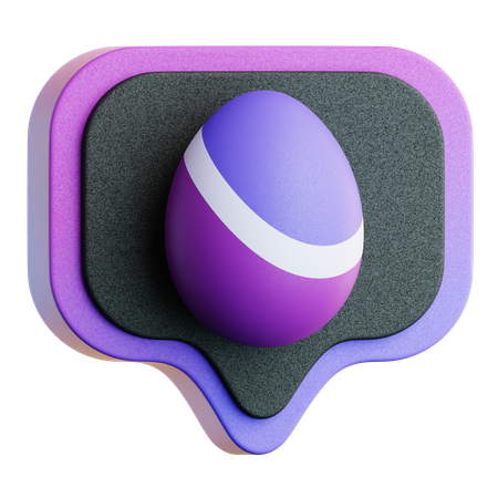 Easter Message  3D Icon