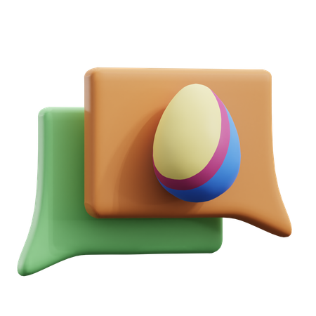 Easter Message  3D Icon