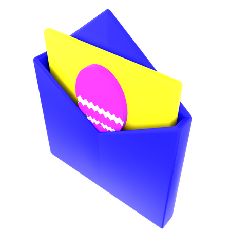 부활절 메시지  3D Icon