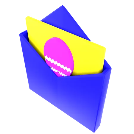 부활절 메시지  3D Icon