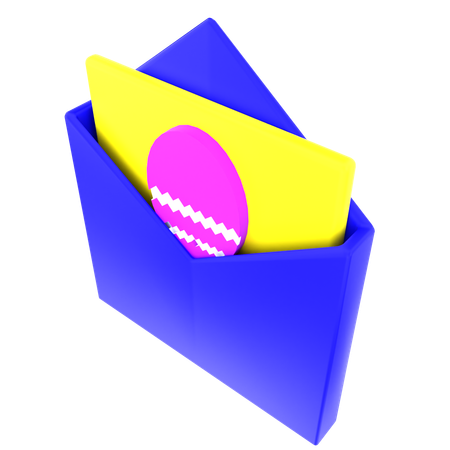 Easter message  3D Icon