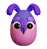 EASTER PURPLE BUNNY