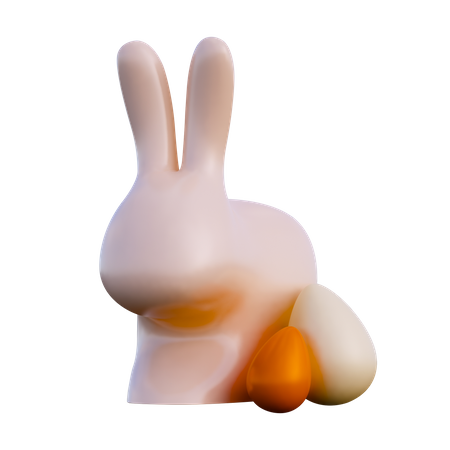 Easter Rabbit  3D Illustration