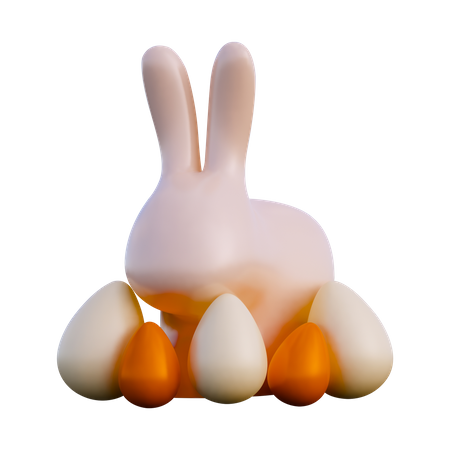 Easter Rabbit 3D Illustration
