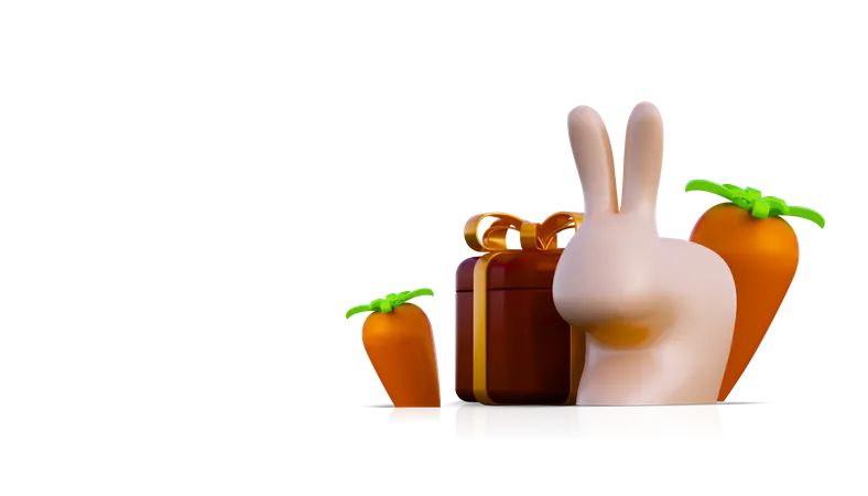 3 D Easter Day Icon 3D Illustration