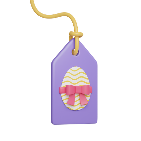 Easter Tag  3D Icon