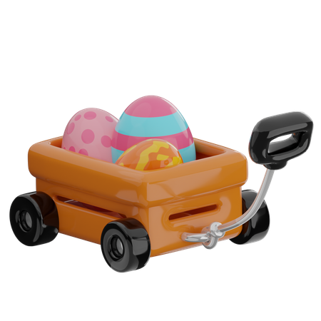 Easter Trolly  3D Icon