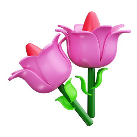 Easter Tulip  3D Icon