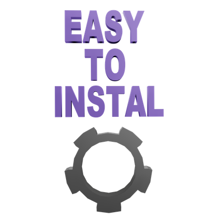 Easy To Install  3D Icon