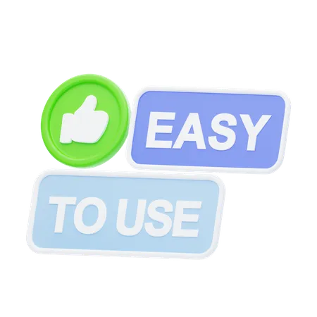 Easy To Use  3D Icon