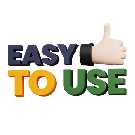 Easy To Use Product  3D Icon