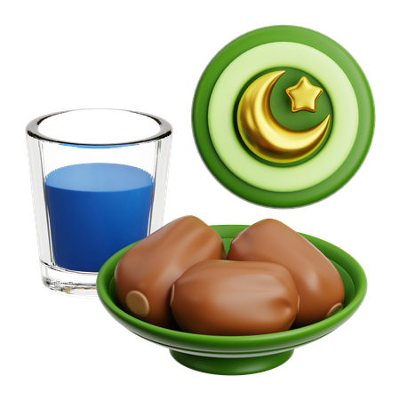 Eat Iftar  3D Icon