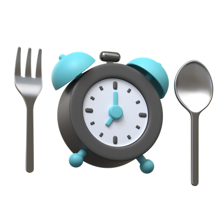 Eat On Time  3D Icon