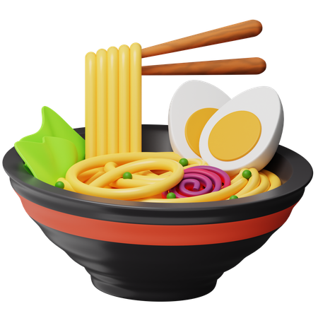 Eating Noodles  3D Icon