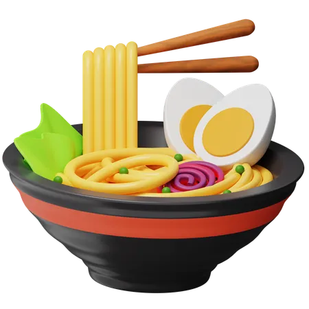 Eating Noodles  3D Icon