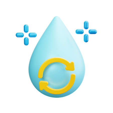 Eau  3D Icon