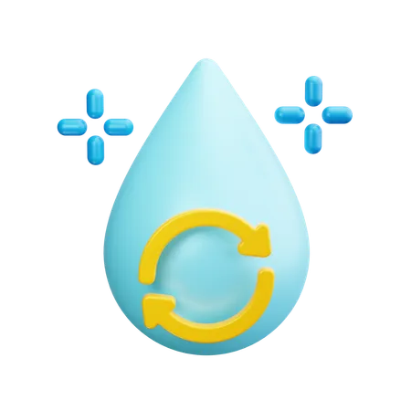 Eau  3D Icon