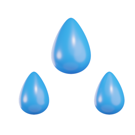 Eau de pluie  3D Icon