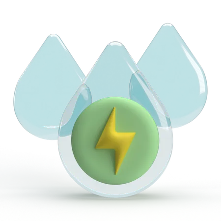 Énergie de l'eau  3D Icon