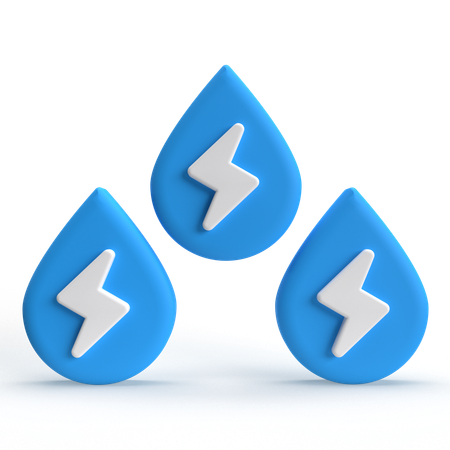 Énergie de l'eau  3D Icon