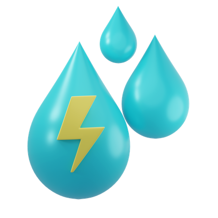 Énergie de l'eau  3D Icon