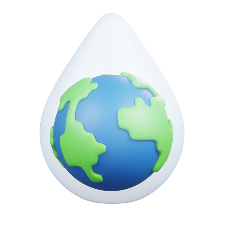 Eau mondiale  3D Icon