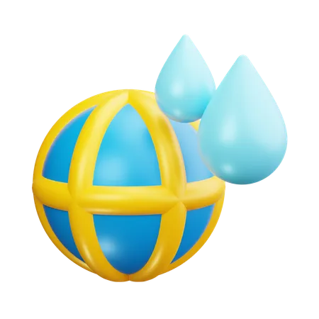 Eau mondiale  3D Icon