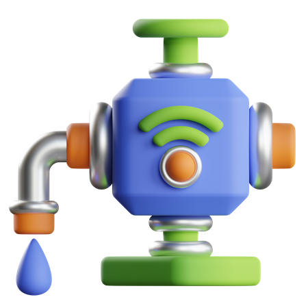 Eau intelligente  3D Icon